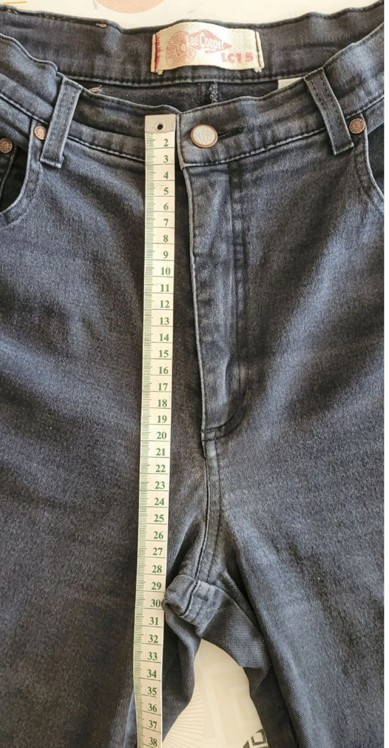 Lee Cooper Jeans TFr34/TXS-Modelo LC15-Corte Afilado e Cintura Alta - Cinza Escuro - em OT – photo 11